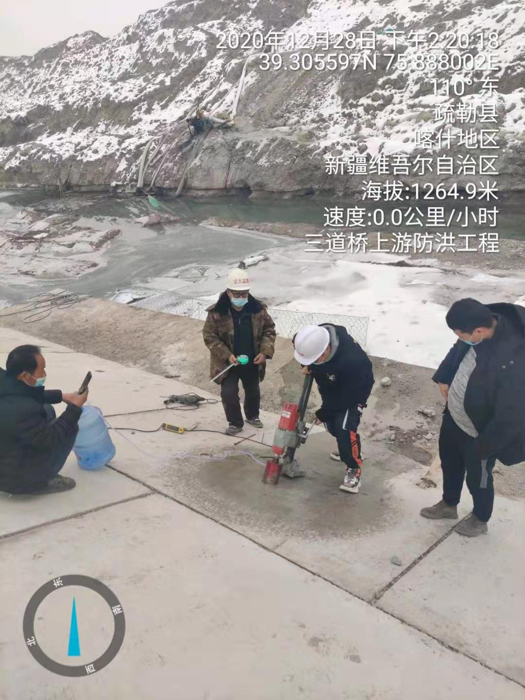 疏勒县盖孜河三道桥上游防洪工程（56+000～57+200）